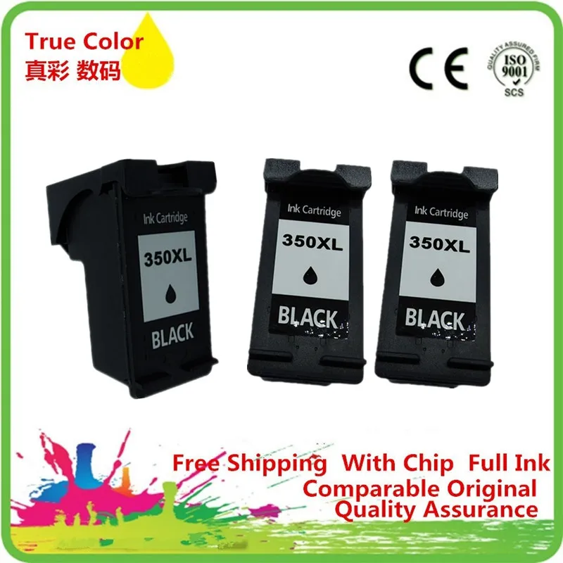 Чернильный картридж для принтера тонер для 350 351 350XL 351XL HP350 HP350XL Photosmart C4250 C4270 C4272 C4273 C4275 C4280 C4283 C4285 - Цвет: 3BK