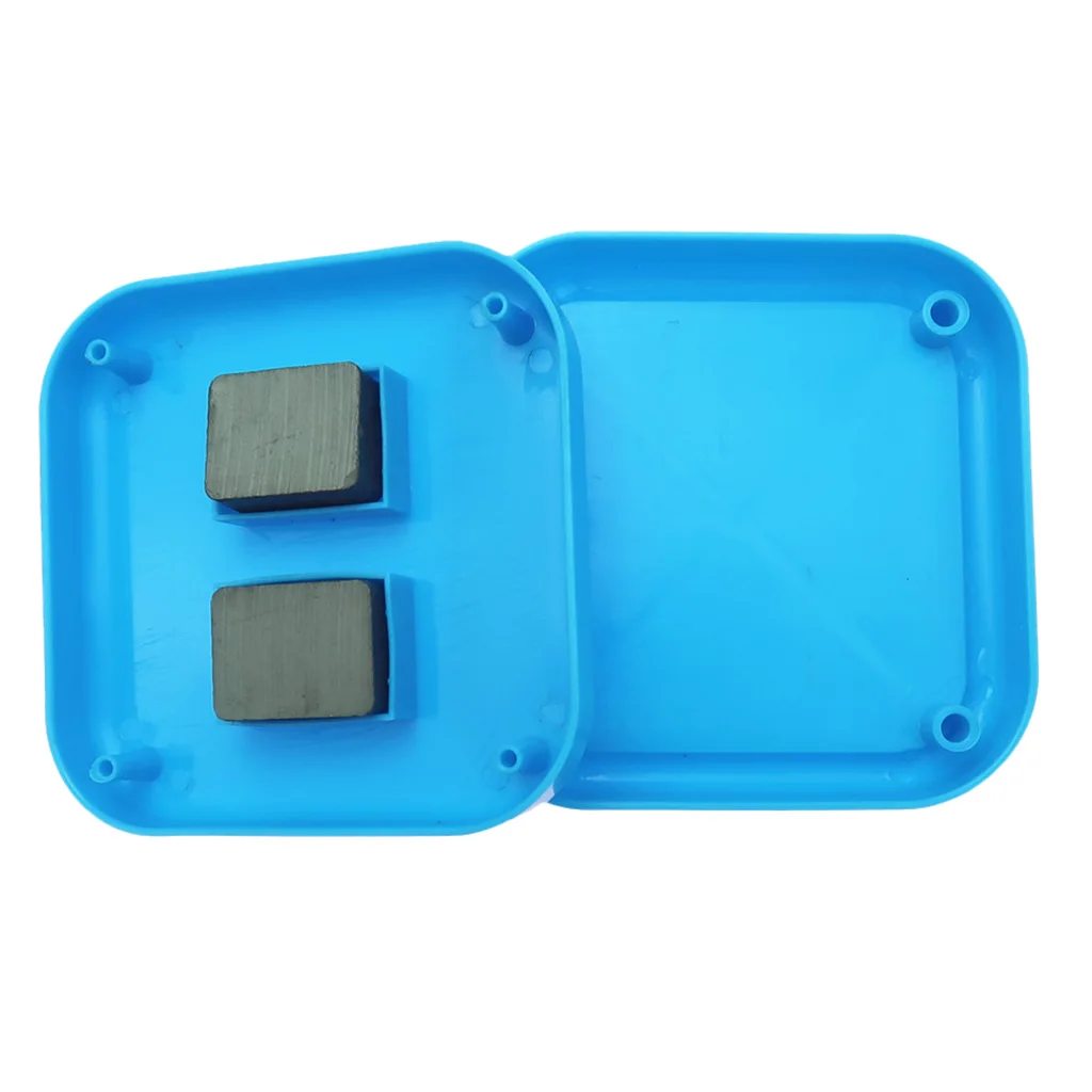 Square Magnetic Pincushion Pin Caddy Paper Clip Holder for Push Pins Sewing Needles ,Hair Clips Pins, Home Office Desk Organizer