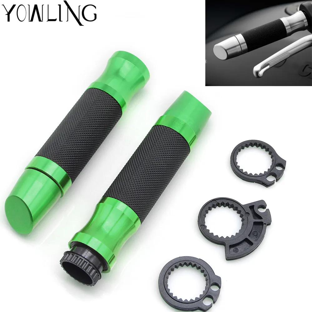 Universal Motorcycle Handlebar Grips Ends 7/8" 22mm Hand Bar End For Kawasaki ER6F ER6N ER6N/6F VERSYS 1000 ZZR600 NINJA 250 300