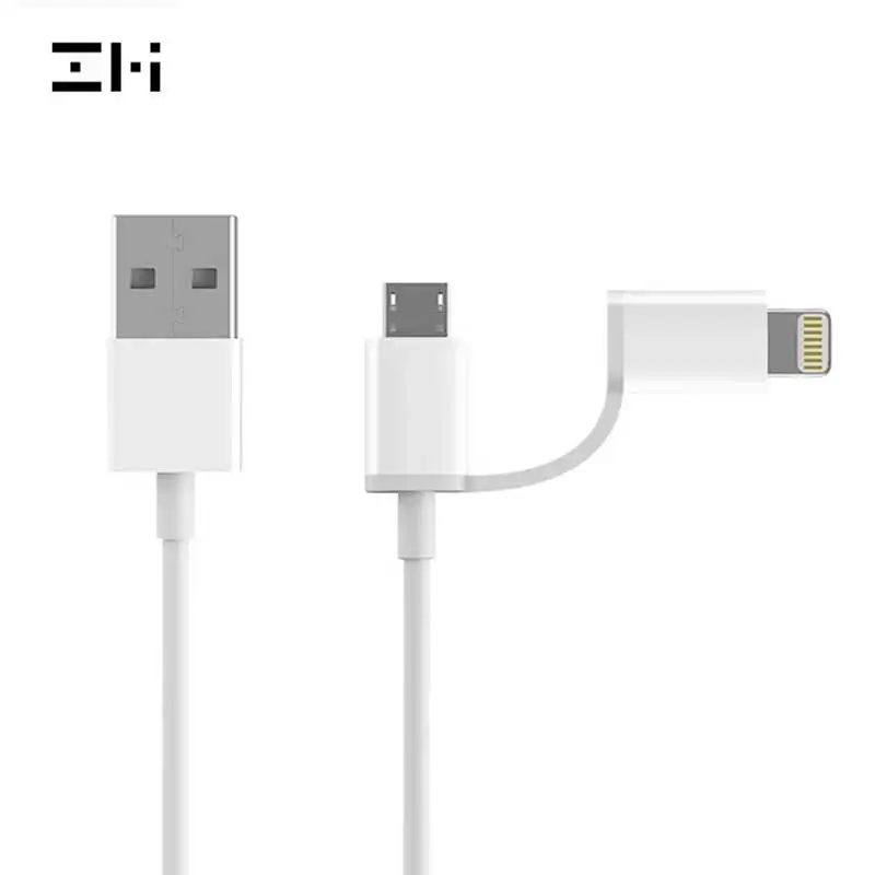 

Original ZMI MFI Certified for iPhone Lightning to Micro USB Cable Data 2 in 1 Charger Cable for iPad Samsung Huawei