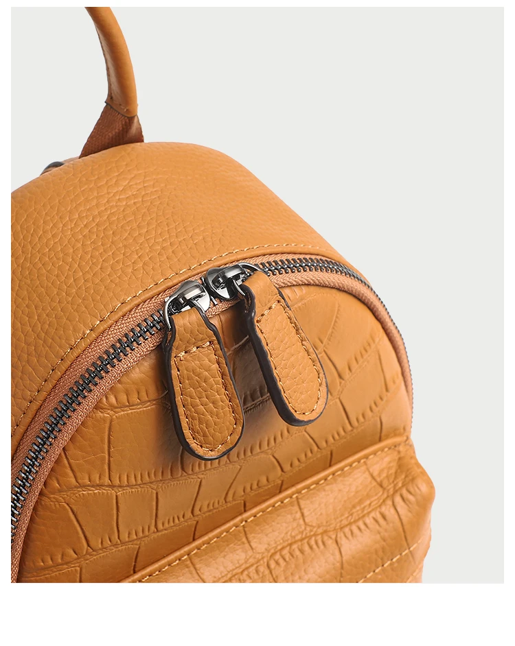 Новинка, модная Высококачественная сумка из натуральной кожи, маленькая дорожная сумка, винтажный рюкзак для ноутбука, Женский рюкзак