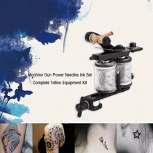 Комплект оборудования для татуировки, машинный пистолет, Силовые Иглы, набор чернил, изысканное мастерство, полный комплект поставки с вилкой EU New Arraival