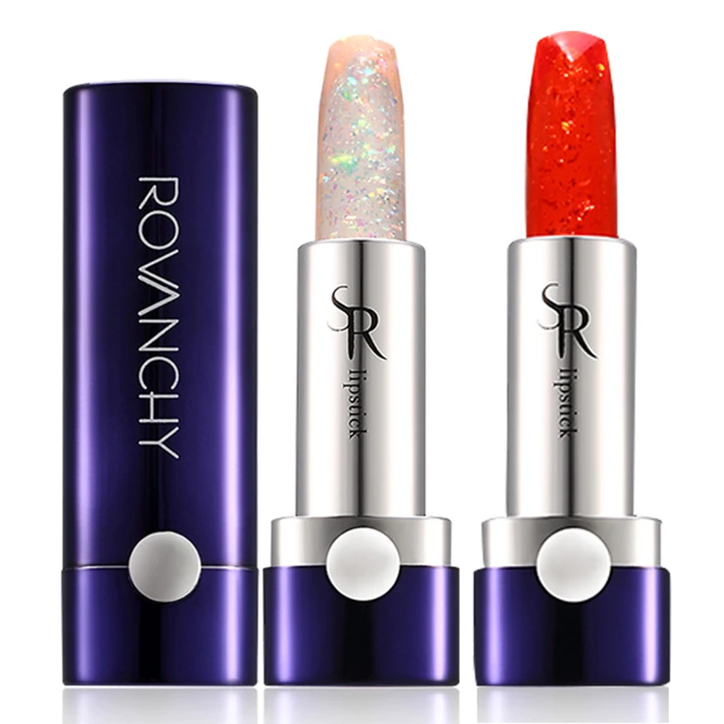 

LEARNEVER Temperature Change Glitter Lipstick Lasting Moisturizing Waterproofing Lipstick Biting Lip Makeup Glitter Lipstick