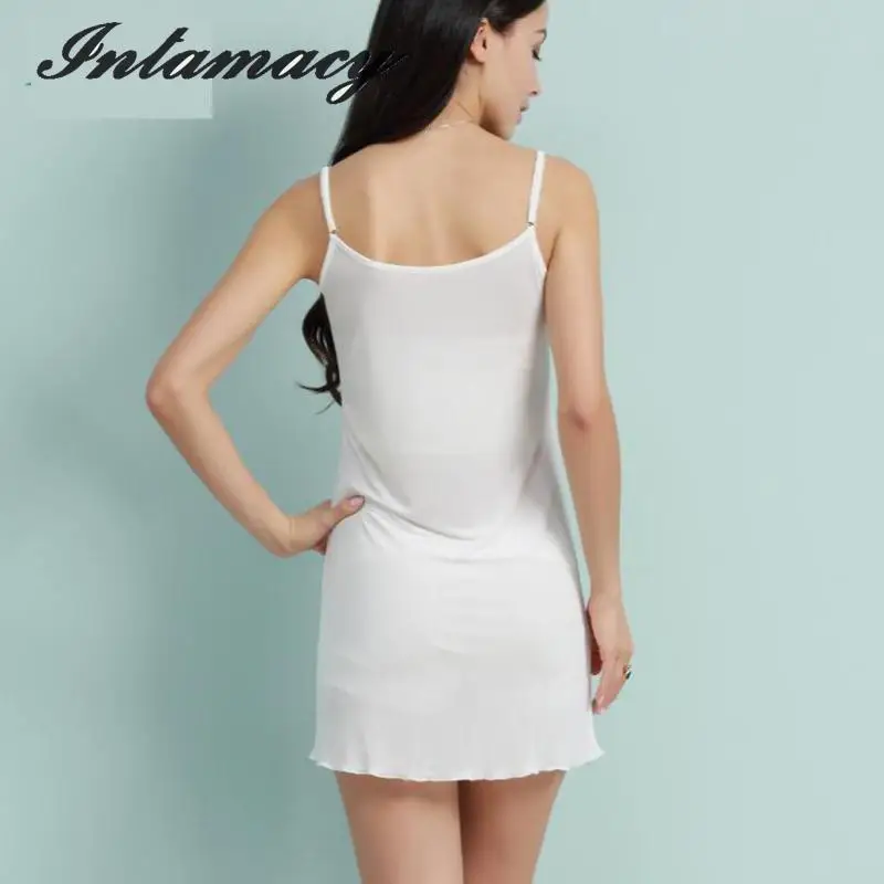 100% real Silk Sling Slip Bottom Dress ,Silk Petticoats Anti Lining Bottom Dress, Comfortable sexy breathable Nightgown