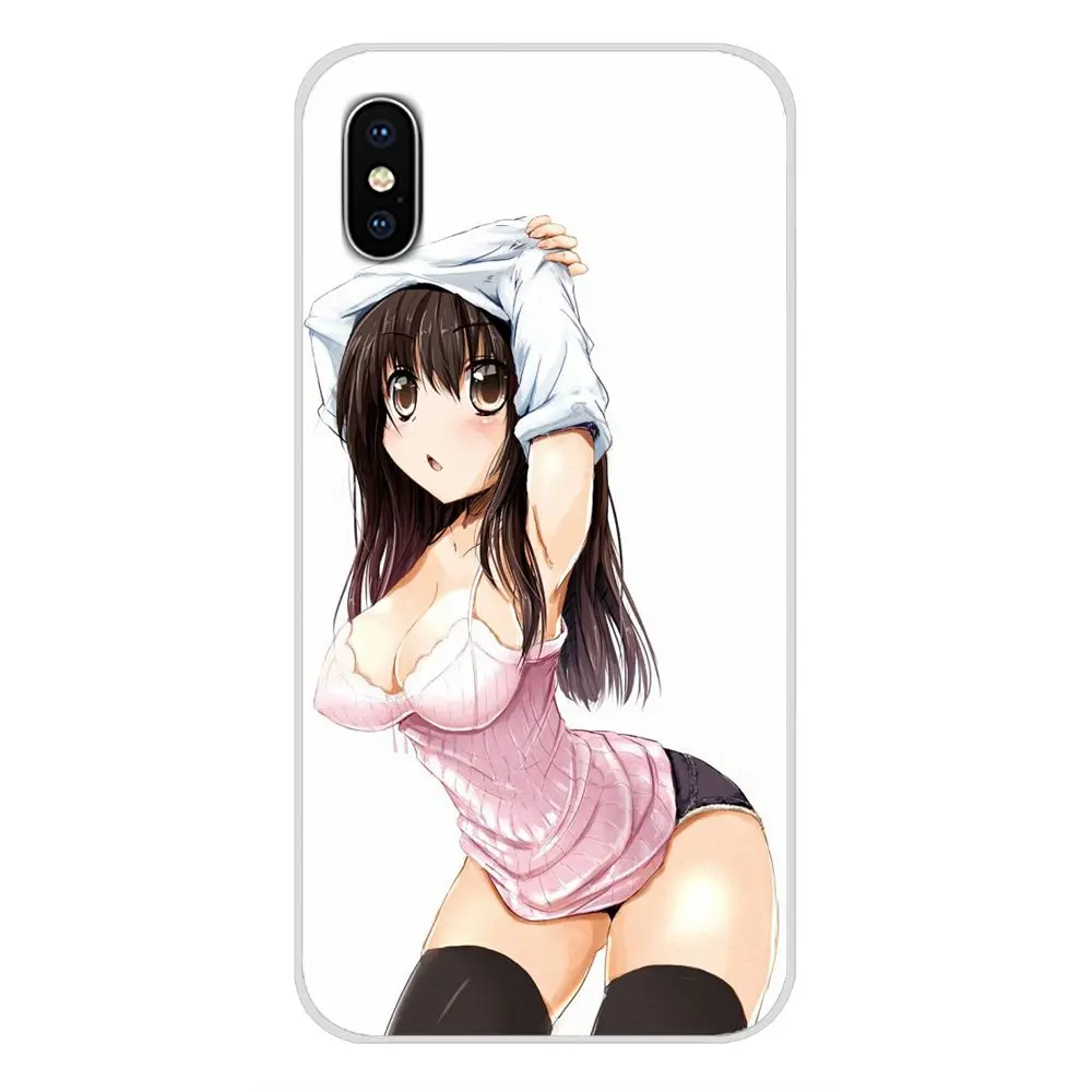 For Samsung Galaxy S4 S5 MINI S6 S7 edge S8 S9 S10 Plus Note 3 4 5 8 9 Accessories Phone Cases Covers sexy anime girl