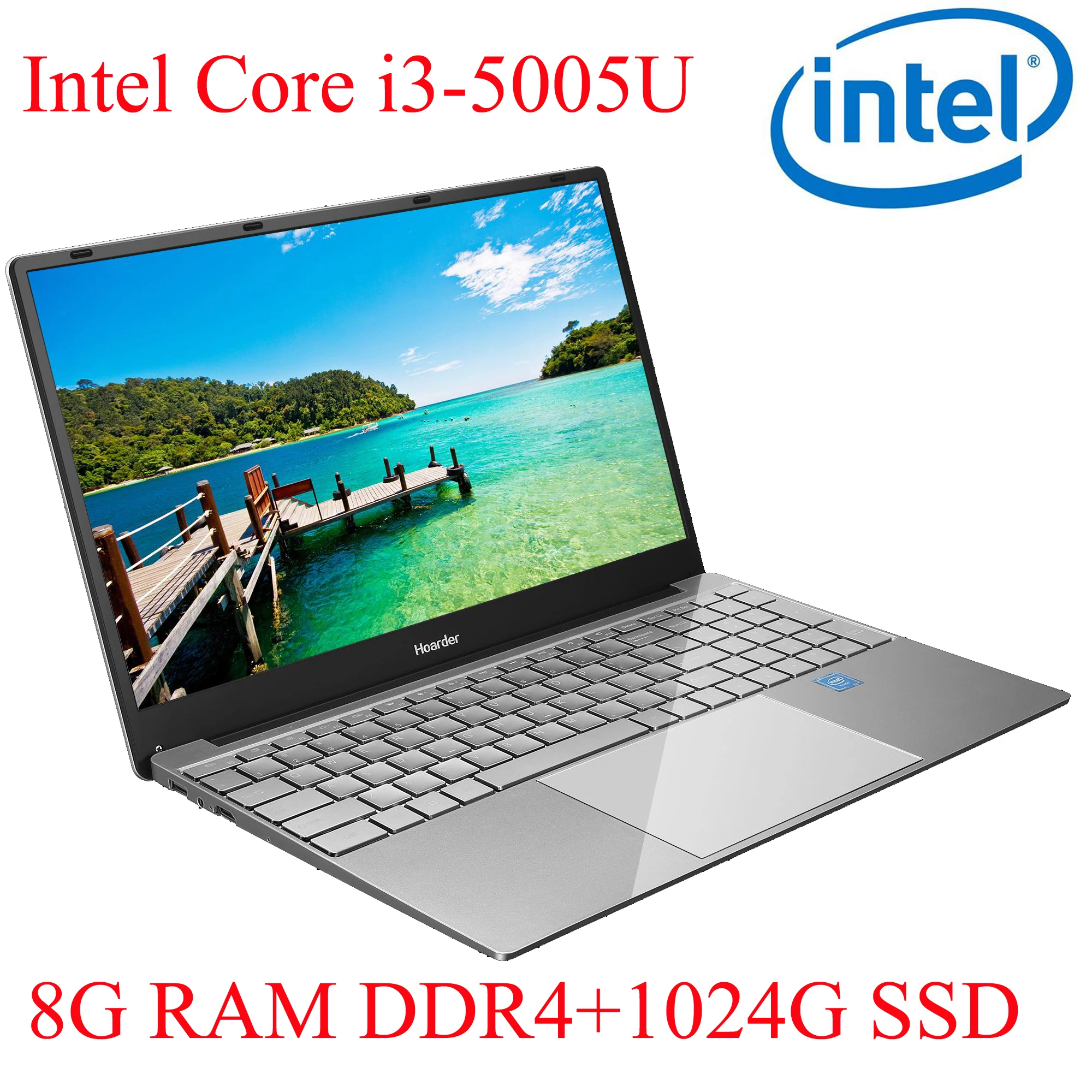 

P3-05 8G RAM 1024G SSD I3-5005U Notebook Laptop Ultrabook Backlit IPS WIN10 keyboard and OS language available for choose