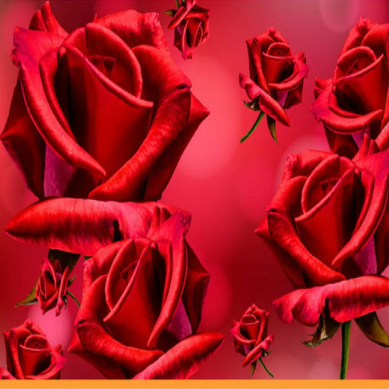 Fantasy Red Roses Large Living Room Bedroom Wall Painting Mural 3d