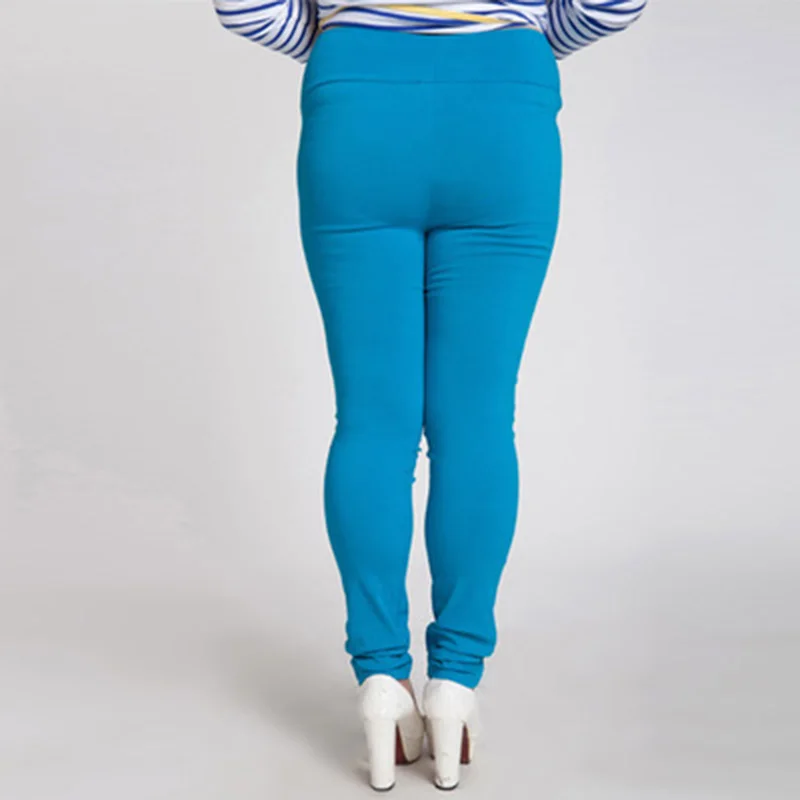 Лидер продаж, женские Капри, леггинсы, женские обтягивающие брюки больших размеров ярких цветов, очень эластичные штаны с супер эластичной резинкой, 6XL