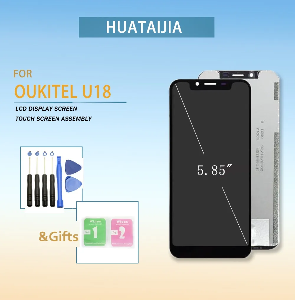 

LCD Screen For Oukitel u18 Touch screen digitizer Sensor With LCD Display Full Assembly Replacement