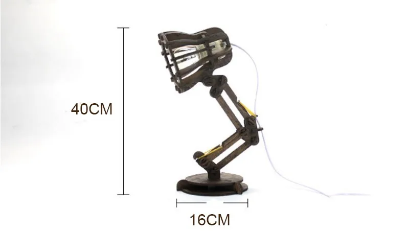 New Creative Retro Coffee Shop Table Lamp Wood Vintage Desk Lamp Dimmable E27 Bulb 220V Bedroom Bar Table Light Desk Light (7)