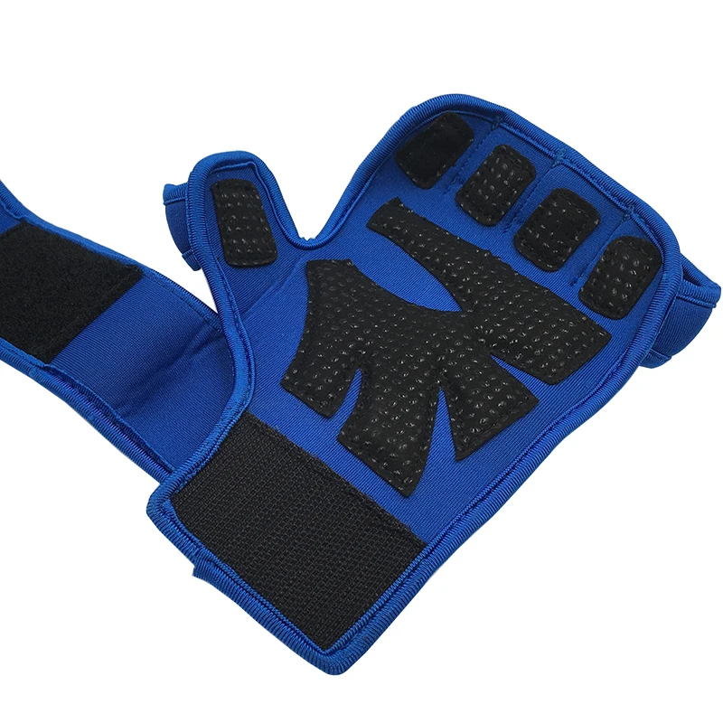 Fitness Gloves Men Weight Lifting Gloves Half Finger Belt Gym Sports Riding Heavyweight Body Building Wrist Protection 1 Pair