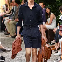 Новые шорты рукава Рабочая Одежда Цельные комплекты шорты Подиум прилив мужской комбинезон тонкий Личность комбинезон больших размеров комбинезоны