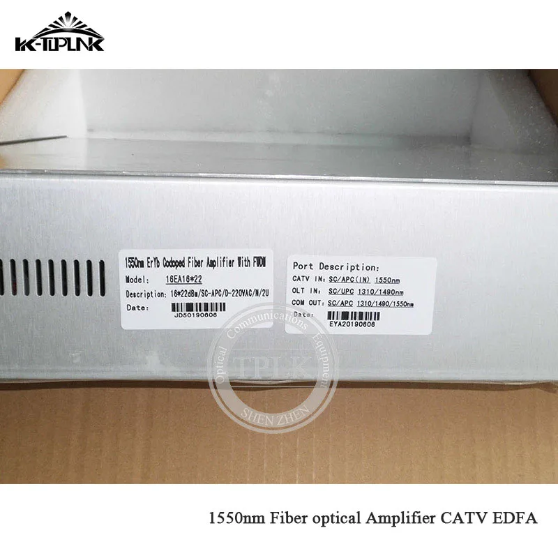 CATV EDFA Волоконно-оптический усилитель 1310/1490/1550 WDM 1550nm 2U/80W 16port* 19dbm sc/apc, sc/upc оптический адаптер высокой мощности волоконно-оптический усилитель