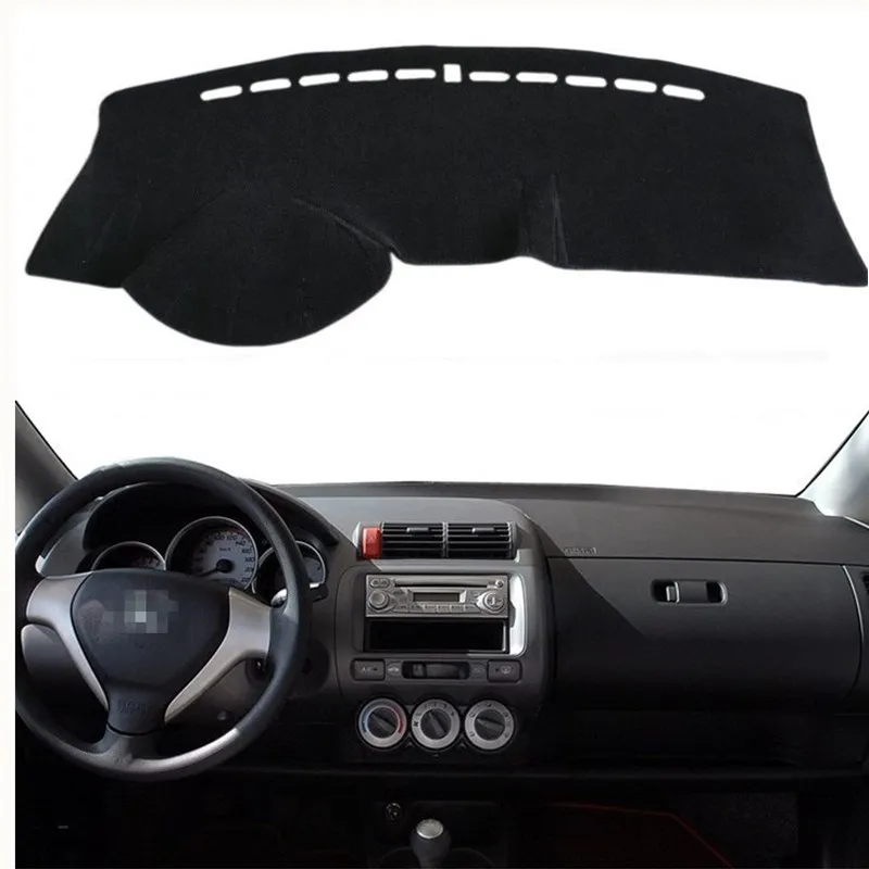 Kopen Voor Honda Fit Jazz 2004 2007 Dashboard Cover Mat Dash Pad Anti Uv Zonnescherm Auto Instrument Cover Tapijt Auto styling Accessoires