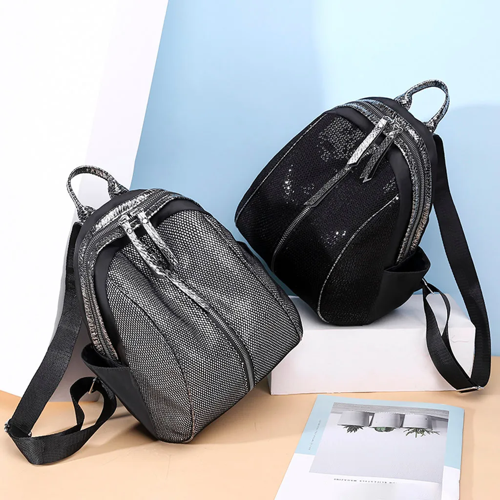

Fashion Ladies Sequin Shoulder Bag Female Shoulder Diagonal Cross Bag Backpack Mochilas Mujer 2019 Mochila Feminina Backpack
