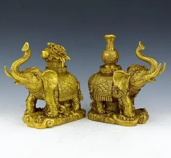 

20cm Pure copper rich and peaceful elephant crafts like ornaments