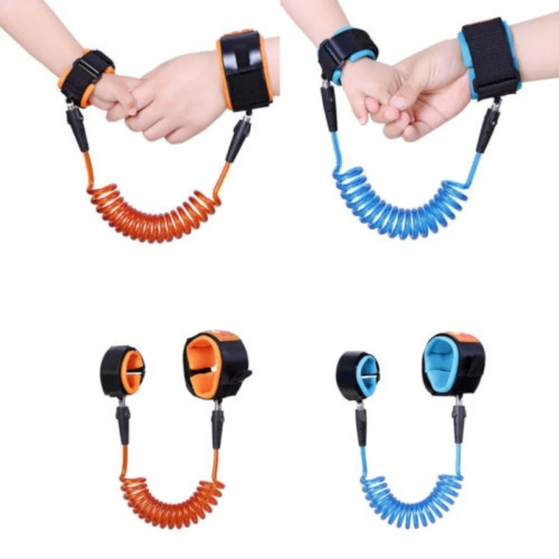 1.5-2.5m Kids Safety Harness Adjustable Children Leash Anti-lost Wrist Link Traction Rope Baby Walker Wristband