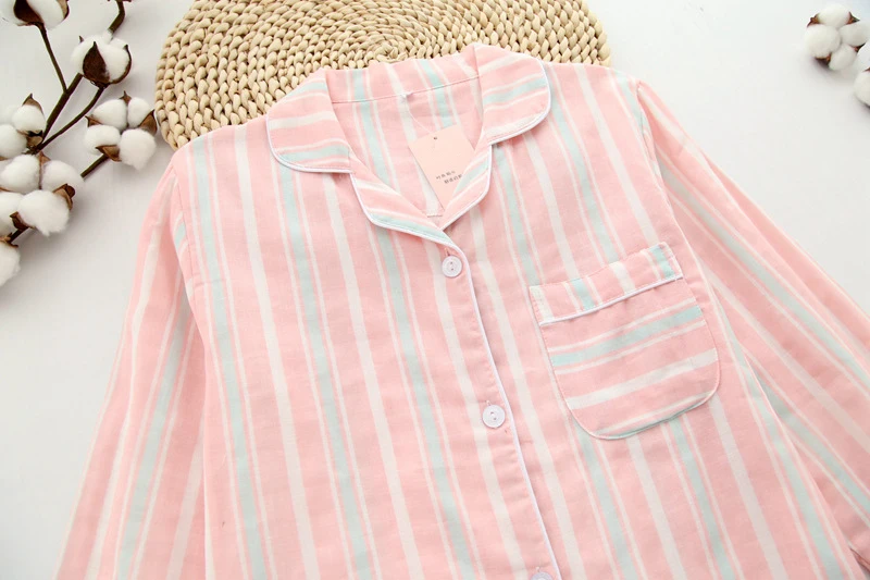 thin stripes pyjamas sets long sleeve (1)
