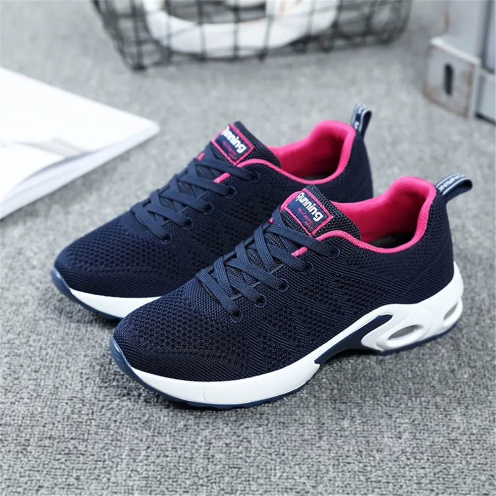 

2018 Summer Sneakers For Women Breathable Mesh Running Shoes Damping Sport Shoes Woman Outdoor Jogging Blue Walking Shoes