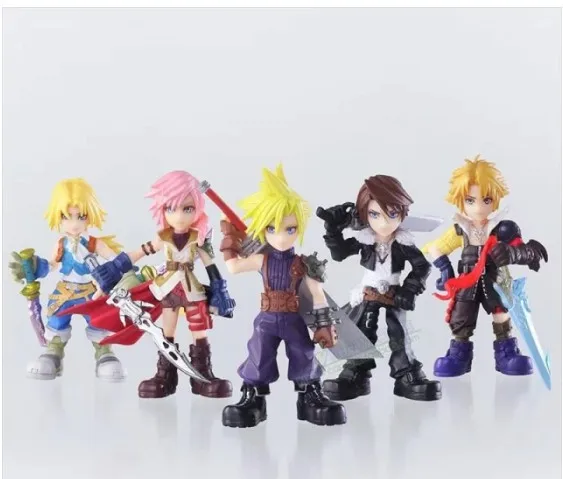 Новинка 5 шт./компл. Final Fantasy Figure Toys персонаж FF твердые ПВХ фигурки модель коллекция