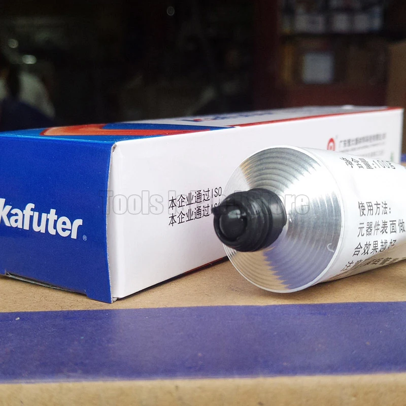 Kafuter 100 г K 5915B черный Быстросохнущий термостойкий уплотнительный клей