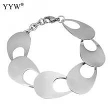 Каплевидные браслеты из нержавеющей стали для женщин цвет Новые панк женские браслеты для вечеринок браслеты украшение браслет feminina