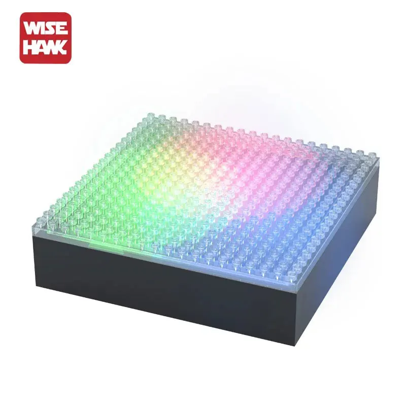 Wisehawk Hot Mini Blocks Lighting Display Base And Case Box For Plastic Diamond Building Bricks Diy Micro Action Figure Showing