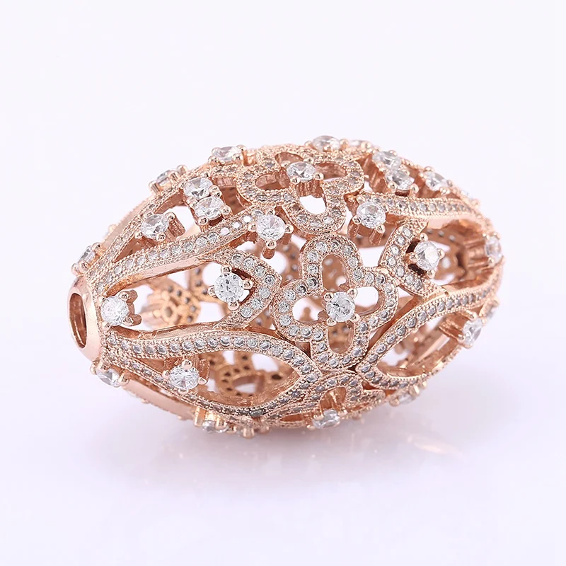 

Top Quality AAA Austrian cubic zirconia Charm Beads Copper Metal Crystal Spacer Beads For Bracelet Necklace Diy Jewelry Making