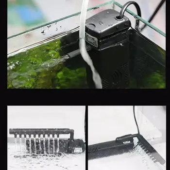 

Silent Internal Aquarium Filter Submersible Water Pump Filter overflow With Rain Spray For Aquarium Fish Turtle Tank