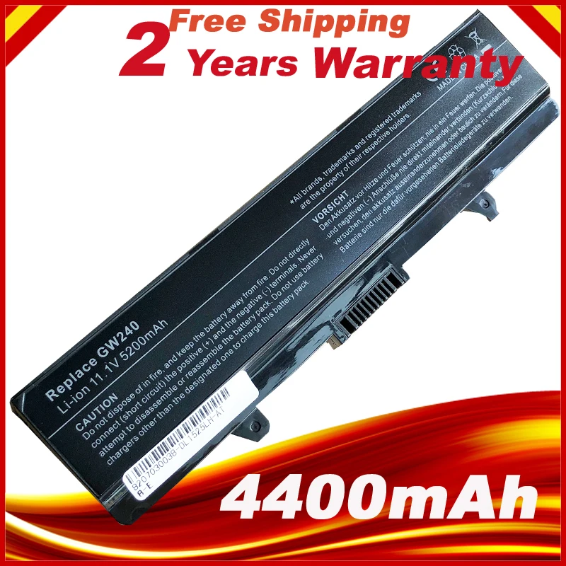 6cells Laptop Battery GW240 HP297 M911G For Dell Inspiron  1526 Inspiron 1545 1546 1440 1750 1525 Vostro 500