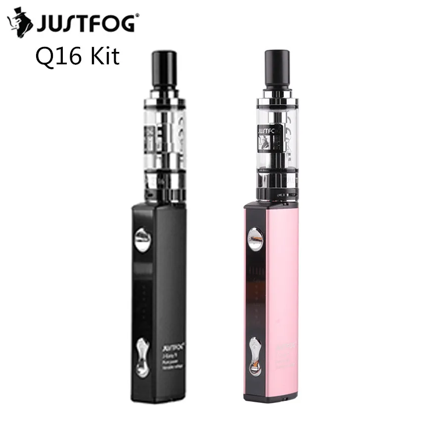 

10pcs JUSTFOG Q16 J-easy 9 KIT 900mah Battery 2.0 ML Tank with Q16 Clearomizer Vape Pen Mini Kit e cigarette VS JUSTFOG P16A KIT