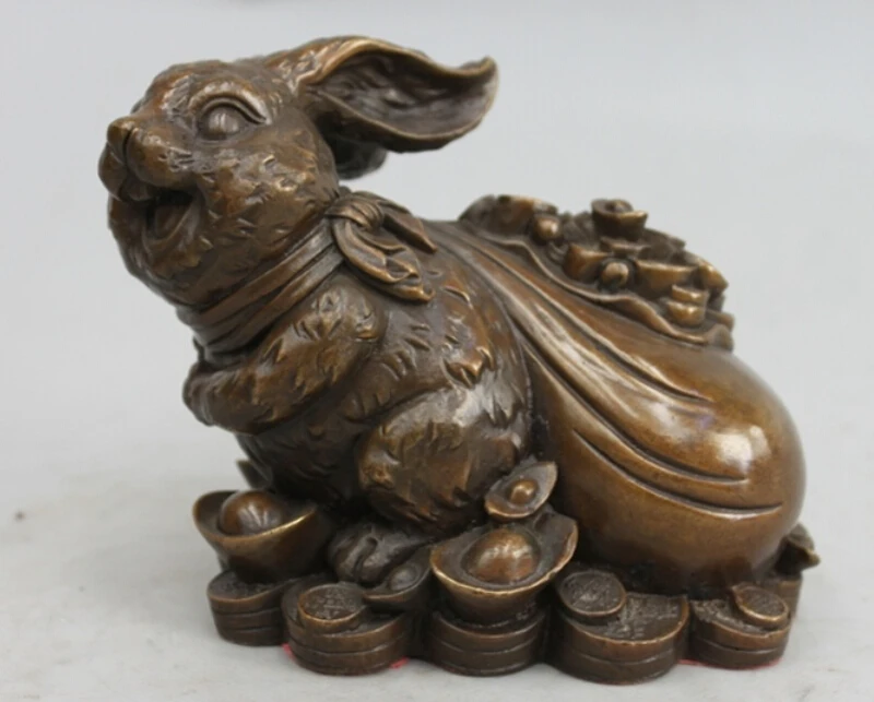ymy 522+++China Pure Bronze Auspicious Twelve Zodiac Wealth Moneybag