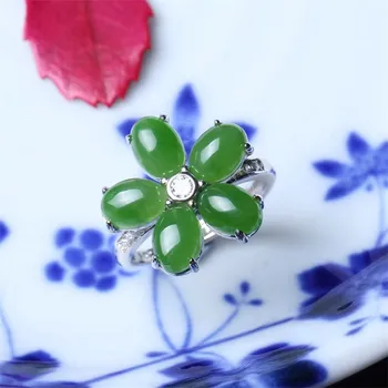 

Fine jewelry, female natural stone ring, 925 pure silver wholesale/13