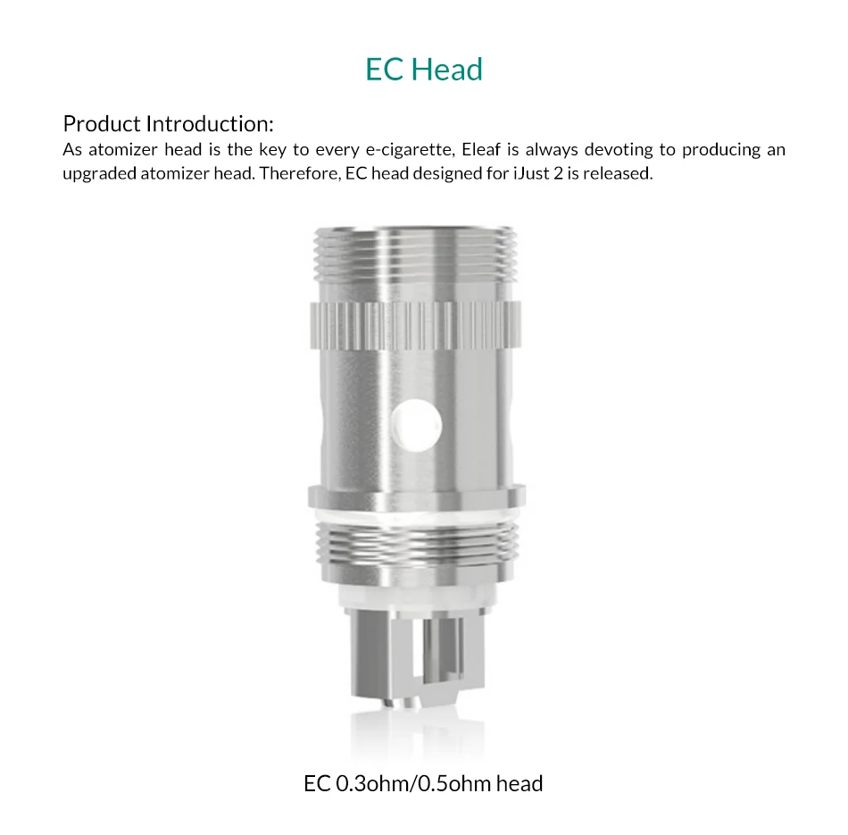 5/10 шт. Eleaf линия голов EC EC-M/EC-S 0.3ohm/0.5ohm катушки для iJust 2/iJust S/Melo 3 катушки iJust2 спираль головы EC для электронной сигареты