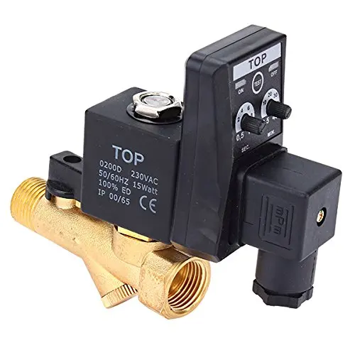220V AC 1/2" Automatic Electronic Timed Air Compressed Drain Valvein