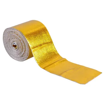 

5cmx5Meter New Roll SELF ADHESIVE REFLECT A GOLD HEAT WRAP BARRIER Hot Selling UNIVERSAL