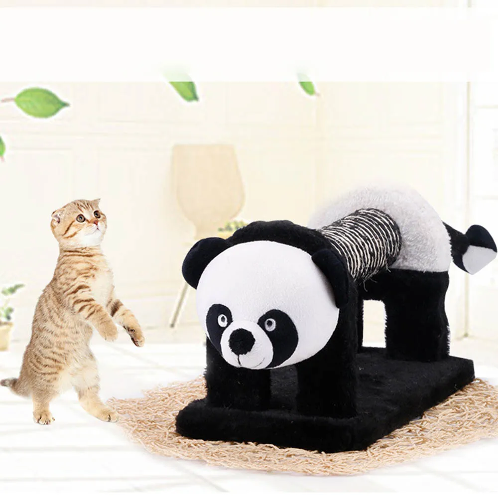 

Cat Climbing Tree Scratcher Frame Furniture Kitten Panda Design House Scratching Post Toy for Cats Kittens Playhouse Jumping Toy