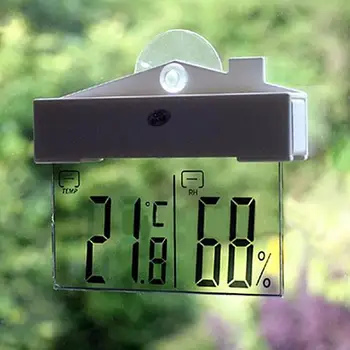

LCD Digital Thermometer Hygrometer Meter Indoor Outdoor Temperature Display