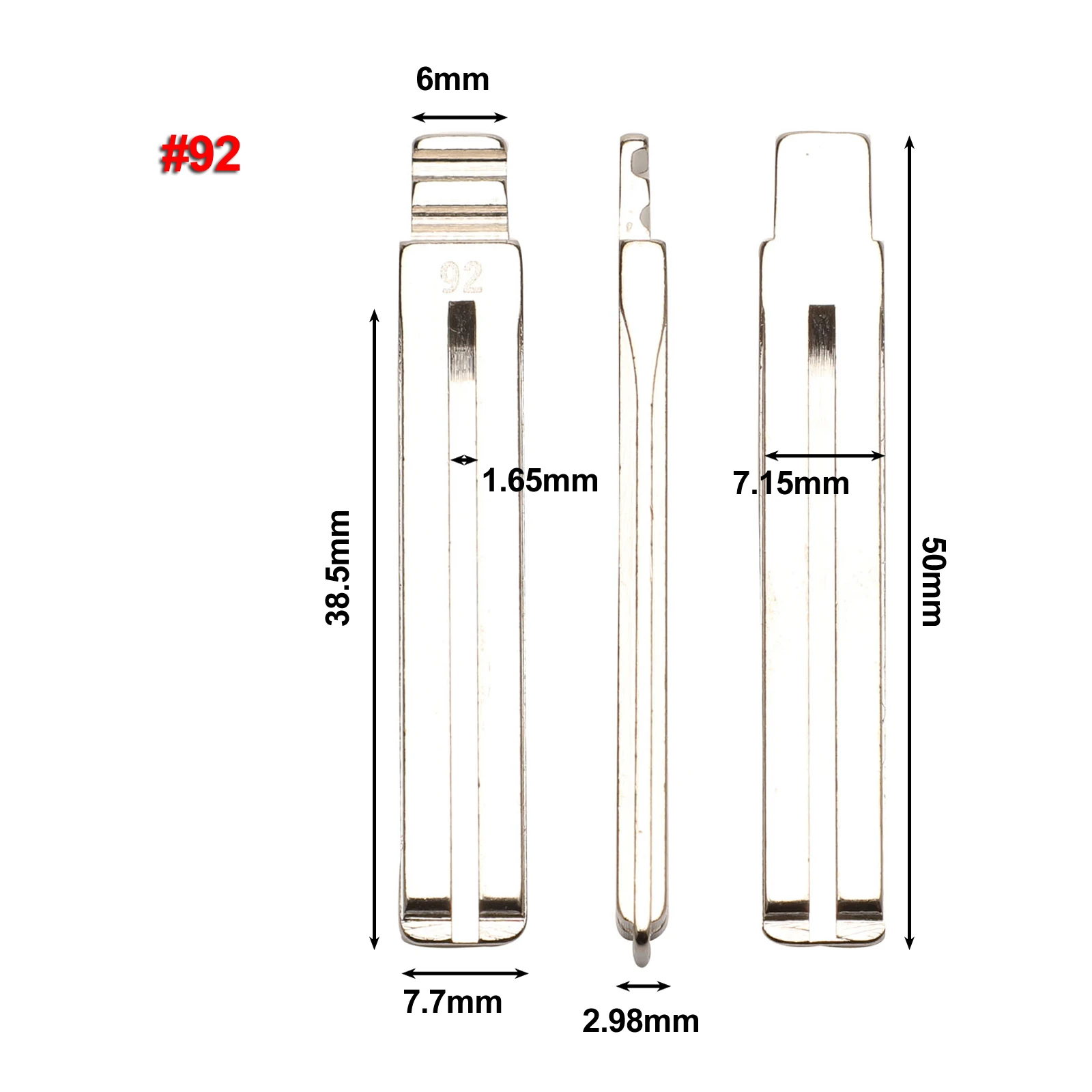 Jingyuqin#137#92 мета флип ключ пустой для Ssangyong Korando Actyon C200 S170 ACTYON KYRON REXTON Switchblade Uncut - Цвет: No.92