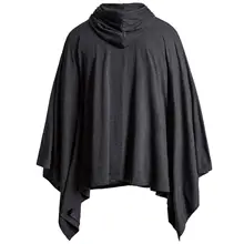 Мужские пальто MIARHB мужские карманы нерегулярные лоскутные свободные рукава летучая мышь с капюшоном плащ пальто# HFR52 осеннее пальто