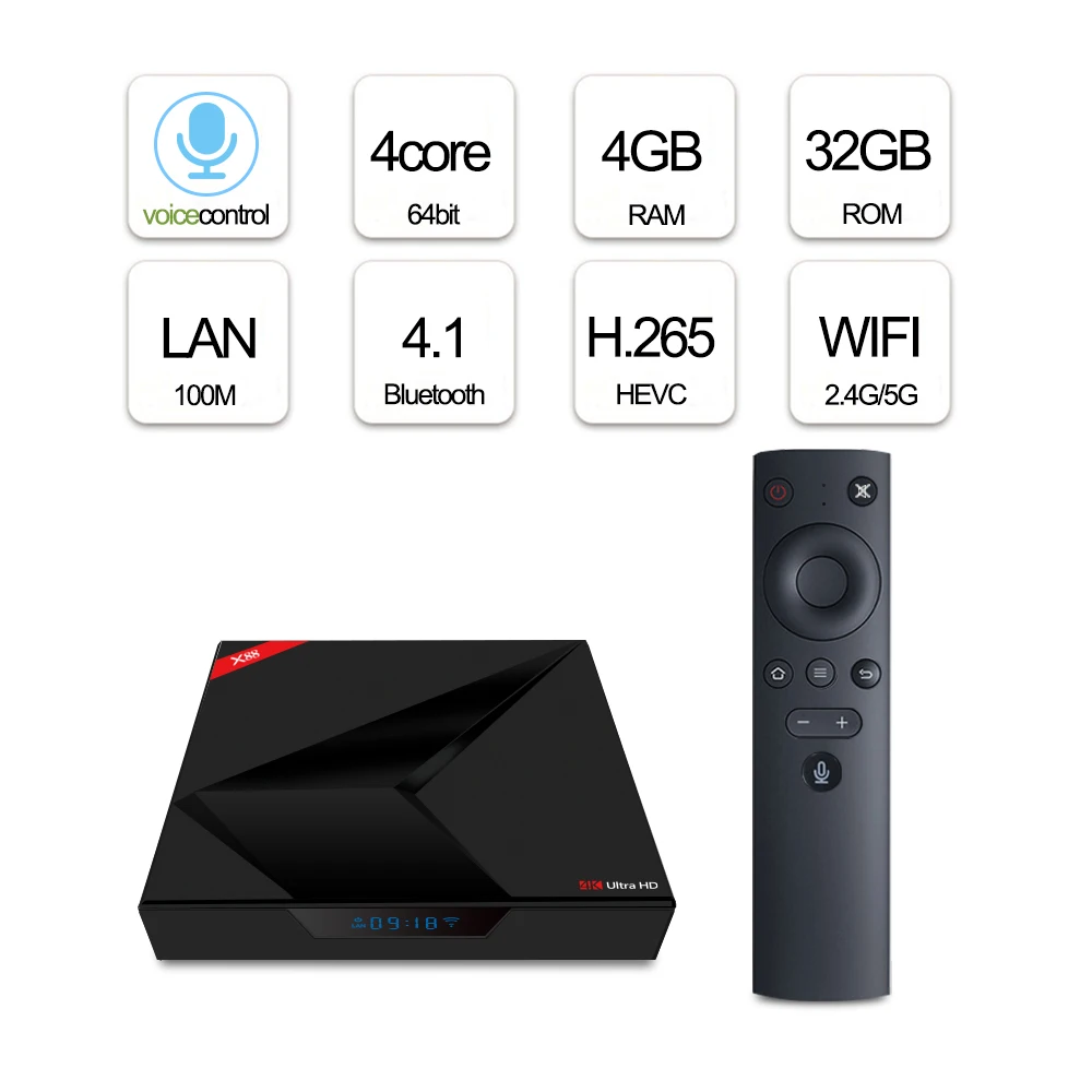 

Android 7.1 TV Box X88 4G 32G RK3328 Quad Core 4K Media Player Bluetooth Dual WiFi Set top box with Google Player Store