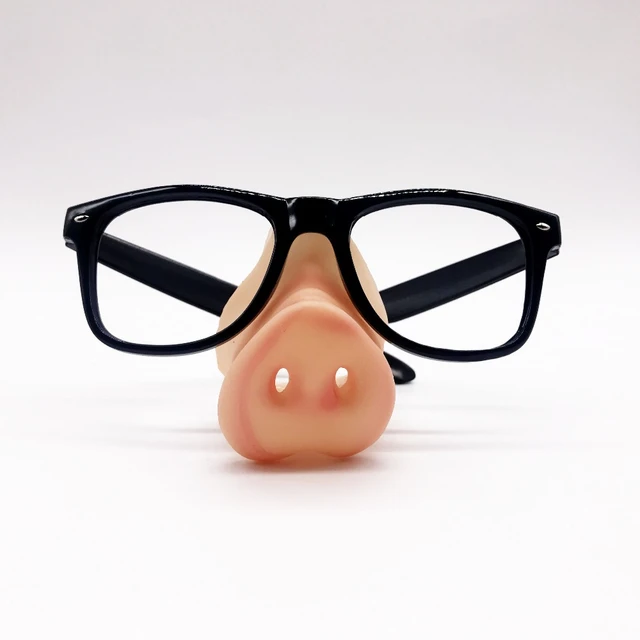 面白い黒なしフレームパーティーメガネlenseシリコン豚鼻メイクマスク衣装小道具パーティーイベント