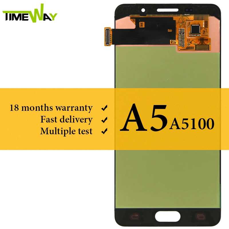 

Good Quality Display For Samsung A5 2016 A510 LCD Screen With Touch Digitizer Assembly Replacement For Samsung A5 2016 A510 LCD