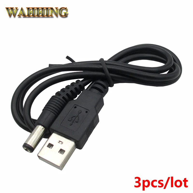 3 шт. кабель питания USB в постоянный ток 5 В 5*2 1 мм адаптер разъем зарядного