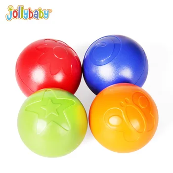 

4 PCS JollyBaby Plastic Activity Balls Set Baby Rattle Toys for Children Colorful Develop Training Grasp Game Kids Newborn Gift