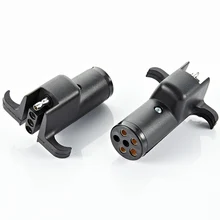 7 способ круглый 4 контактный плоский лопасть прицепа разъем светильник адаптер RV лодка