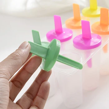 

Plastic Thick material 8-Cell Ice Cream Mold Makers DIY Molds Ice Cube Moulds Dessert Molds Tray With Popsicle For kitchen tools