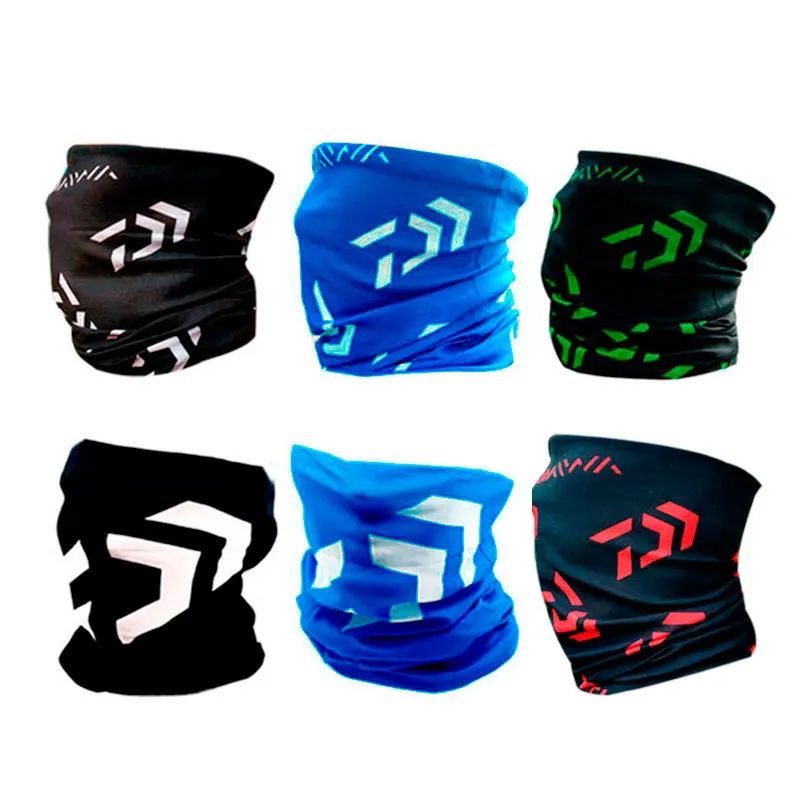 دايوا الرجال الصيد وشاح Fishmasks طبقة واحدة الرقبة الجرموق الرقبة أنبوب في الهواء الطلق الرياضة الدراجات باندانا سلس ماجيك الوجه قناع