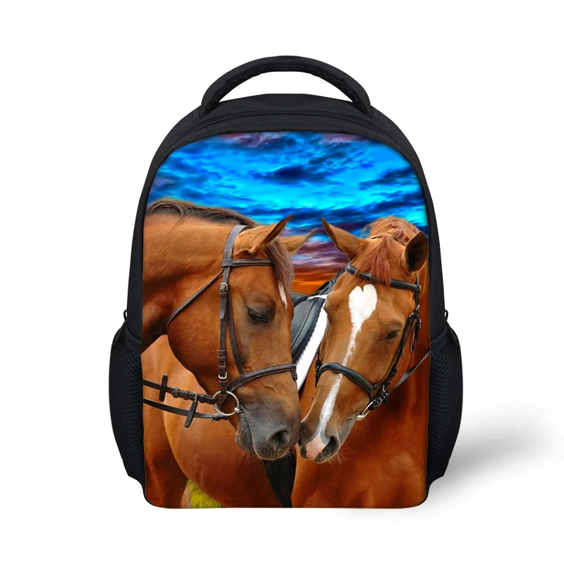 

Kindergarten zoo animal kids backpacks children school backpack crazy horse dolphin print baby bagpack toddler mochilas backpack