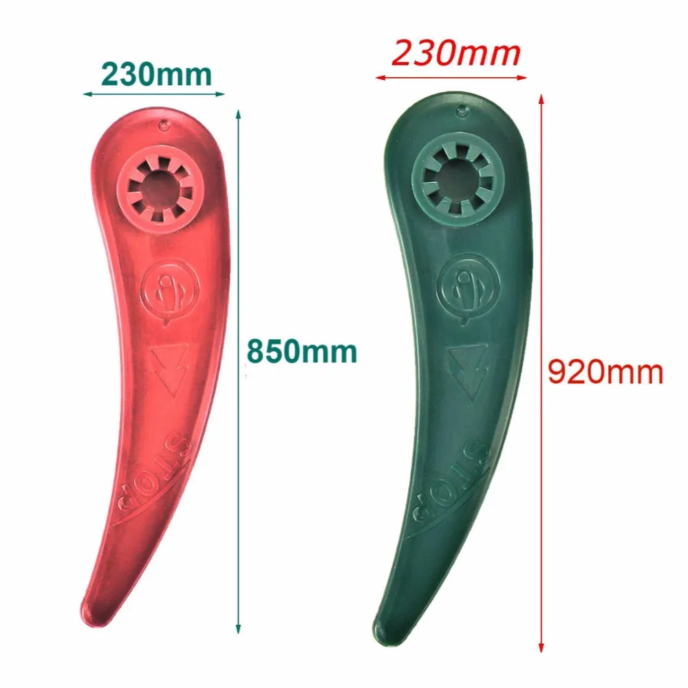 100 шт. лезвия для газонокосилки прочные пластиковые сменные лезвия для газонокосилки Dura для BOSCH ART 23-18 LI